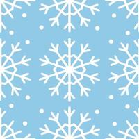Winter snow seamless pattern with large soft snowflakes and frosty textures for a dreamy snow covered landscape vector
