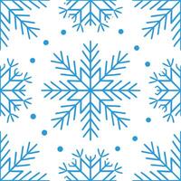 Winter snow seamless pattern with falling snowflakes icy branches and cold textures for a pure frozen effect vector