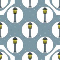 Winter nights seamless pattern with snowy hills distant mountains and sparkling stars for a peaceful remote winter landscape Set 4 vector