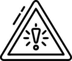 Warning triangle glowing in a holographic dashboard interface representing risk management vector