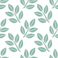 Watercolor spring nature seamless pattern with soft washes of color and leaf silhouettes for natural elegance vector