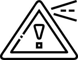 Warning triangle glowing in a holographic dashboard interface representing risk management Set 2 vector