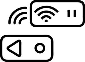 Virtual buttons for smart home devices representing smart technology control in a digital smart home interface vector