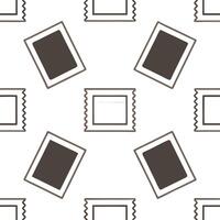 Vintage scrapbook frame seamless tile pattern with collage elements and nostalgic feel vector