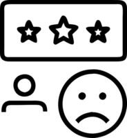Unhappy user gives bad review and low rating with sad emotion face on holographic online survey interface symbolizing dissatisfied customer feedback Set 4 vector