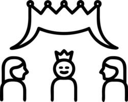 Under ramshackle canopy levity and laughter humor satire ensemble mocks royal court vanity twisting words playing accents fueling crowd soft giggles vector