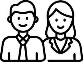 Two happy diverse professional executives African American woman and Indian man look at camera while standing in office lobby hall multicultural company managers team portrait con vector
