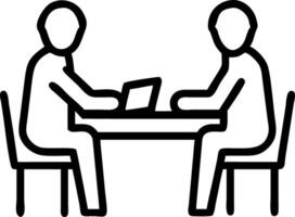 Two busy diverse male employees checking documents talking in office Professional young business man manager financial advisor consulting client having conversation sitting at wor vector