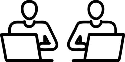 Two busy diverse business men company employees using laptops working in office Professional young businessmen colleagues workers typing on computer technology at office workplace Set 3 vector