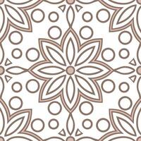 Tribal patterns seamless design with delicate swirls and soft earthy hues for a refined elegant cultural look vector