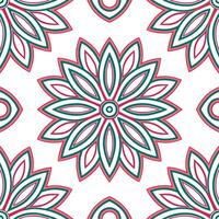 Tribal patterns seamless design with flowing curves and vibrant accents for a dynamic lively tribal vibe vector