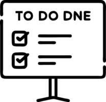 To do lists with In Progress and Done columns on a futuristic digital board to represent task management in modern offices vector