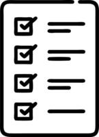 Task completion depicted by a checklist with glowing boxes being marked as completed in a project management environment vector
