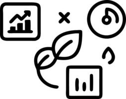 Sustainability Metrics Green and eco friendly icons floating in an interactive dashboard illustrating sustainability metrics vector