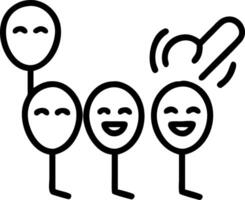Swaying near dusty corner levity and laughter joy satire troupe invents laws about spoons controlling kingdom fate each decree sillier bestowing relief vector