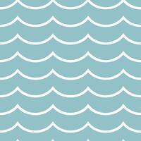 Summer waves seamless pattern with soft rolling waves and gentle gradients for a calm ocean vibe vector