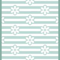 Subtle summer seamless pattern with light stripes and gentle flower details for a refined elegant style vector