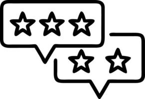 Star based rating system with feedback bubbles floating interactively illustrating customer ratings vector