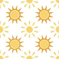 Spring sunshine seamless pattern with warm golden rays and soft light textures for bright uplifting designs vector