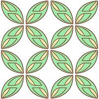 Spring leaves seamless pattern with elegant symmetry and balanced designs for refined luxurious decor vector