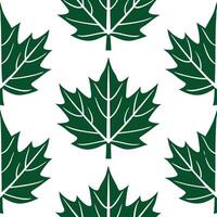 Spring leaves seamless pattern with large bold silhouettes and rich color contrasts for a modern stylish look vector