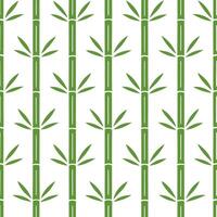 Spring bamboo seamless tile pattern with slender stalks and fresh green hues for an eco friendly vibe vector