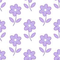Soft summer seamless pattern with delicate lavender blooms and light airy textures for a calming effect vector