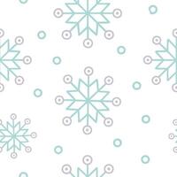 Soft winter seamless pattern with snowflakes pastel hues and gentle swirls for a delicate seasonal vibe vector