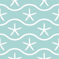 Soft sand and turquoise water seamless tile pattern perfect for beach inspired decor vector