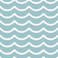 Soft beach breeze seamless tile pattern with gentle waves and a relaxing coastal vibe vector