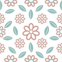 Soft and delicate spring floral seamless pattern with light hues and intricate detailing for refined designs vector