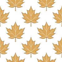 Soft autumn leaves seamless pattern with muted tones and delicate textures for peaceful fall vibes vector