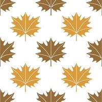 Soft autumn leaves seamless pattern with muted tones and delicate textures for peaceful fall vibes Set 2 vector