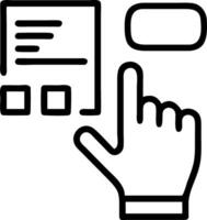 Sliders buttons and menu icons around a hand for UI and UX design testing in a digital interface environment vector