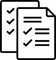 Set of holographic document holograms with dynamic completion ticks being added to a completion checklist vector