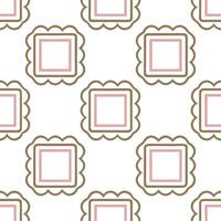 Shabby chic frame seamless tile pattern with distressed edges and soft hues vector