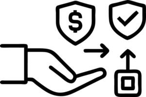Secure Transactions A hand interacting with a shield icon surrounded by payment systems vector
