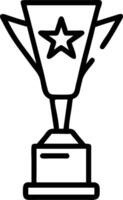 Second holographic trophy at different angle symbolizing recognition and success in a digital award ceremony environment vector