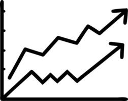Revenue tracking line charts showing profit growth with data points being highlighted vector