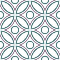 Retro geometric seamless tile pattern muted earth tones on white background ideal for natural elegance designs Set 2 vector