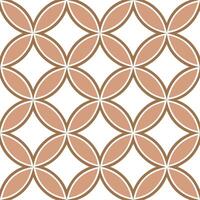 Retro geometric seamless tile pattern muted earth tones on white background ideal for natural elegance designs vector