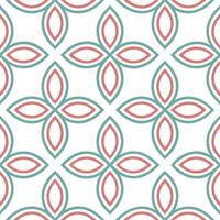 Retro geometric seamless tile pattern muted earth tones on white background ideal for natural elegance designs Set 3 vector