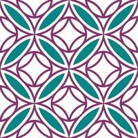 Retro geometric seamless tile pattern vibrant jewel tones on white background ideal for luxurious designs Set 2 vector