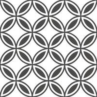 Retro geometric seamless tile pattern dual tones on white background ideal for bold statement designs Set 2 vector