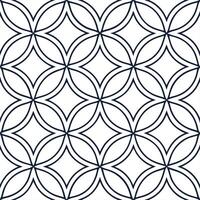 Retro geometric seamless tile pattern intricate line art on white background ideal for contemporary designs Set 2 vector