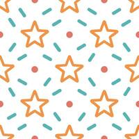 Retro geometric seamless tile pattern complementary colors on white background perfect for vibrant spaces Set 2 vector