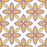 Retro geometric seamless tile pattern complementary colors on white background perfect for vibrant spaces Set 4 vector