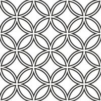 Retro geometric seamless tile pattern intricate line art on white background ideal for contemporary designs Set 3 vector