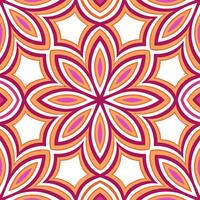 Retro abstract art seamless pattern with fluid shapes and bold color combinations for artistic projects vector