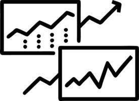 Real time market insights displayed as graphs and analytics dashboards representing market analytics and data driven decisions vector